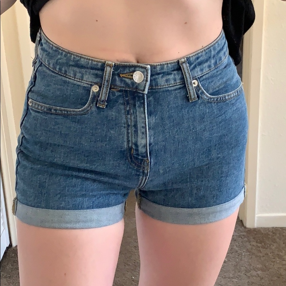 High waist Jean shorts